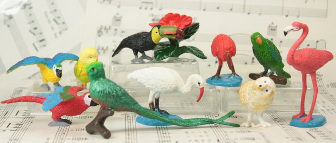 1.5" Exotic Bird Set - Set of 11 - 268-0404