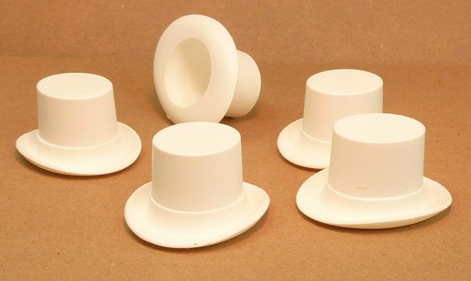 Top Hat - Large White - #203-3-146