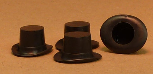 Top Hat - Small Black- Set of 6 - #203-3-147