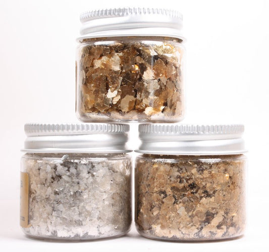 * Gold (Large & Small) & Silver - Mica Flakes - 311-M-0707