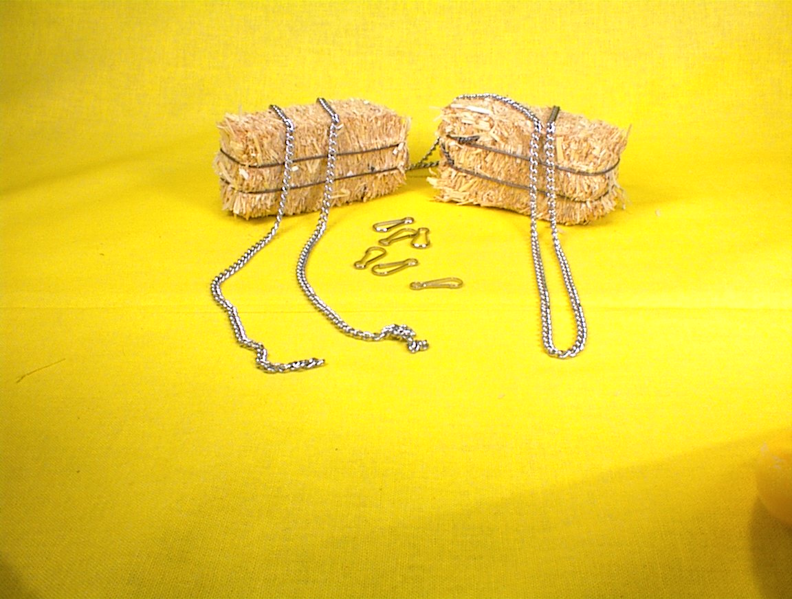 Cargo-To-Go: 1 Yard Nickle Plated Chain w/ hooks - 101-0813