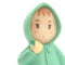Girl - Wearing Raincoat - 1 1/4" Tall - 207-1208