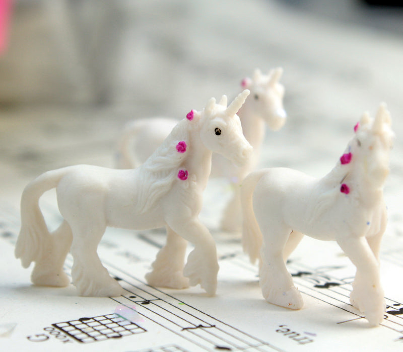 Unicorns - Hand Painted - Set of 4 - 234-8422