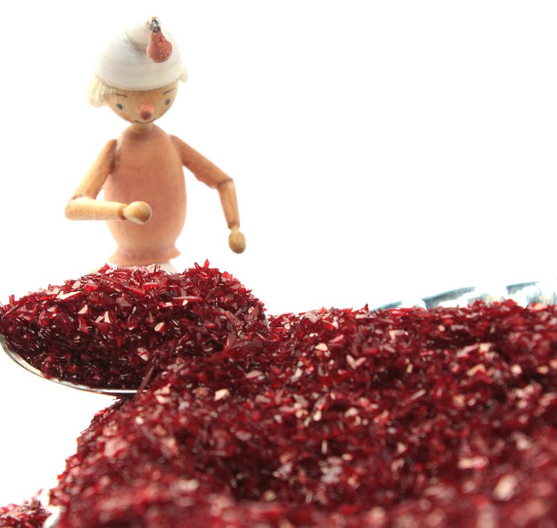 Red (Dark) Chunky Glitter Crystals - 311-C7-022