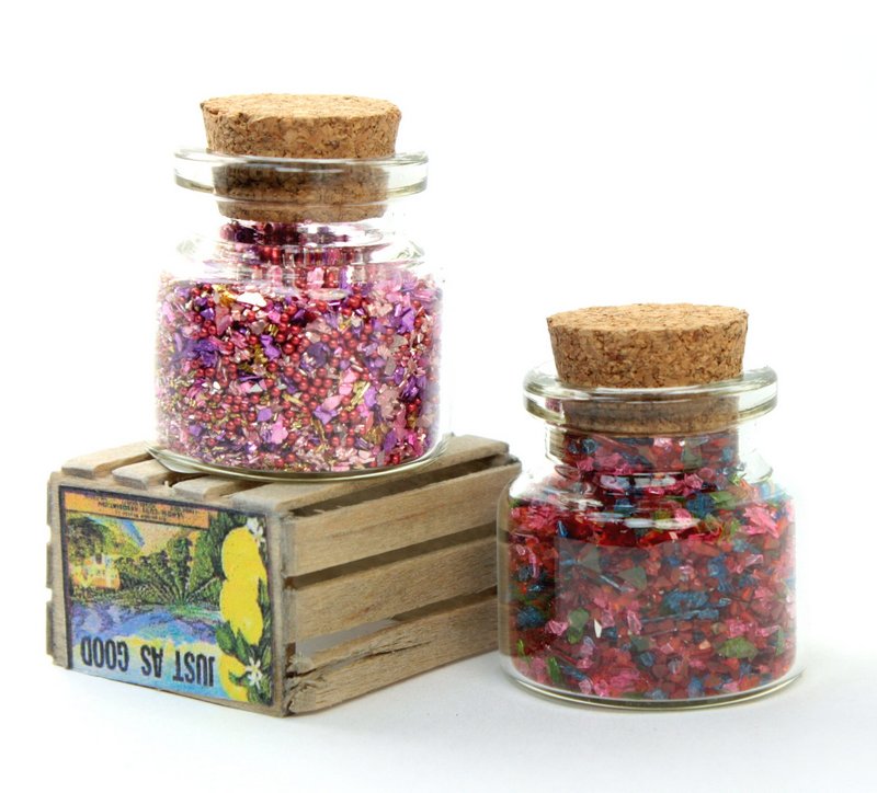 Pink Blends Glass Glitter Set - 311-M-0601