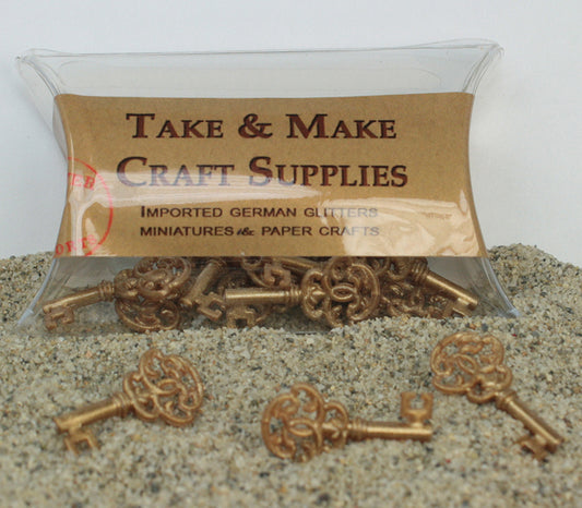 Vintage Gold Keys - 12 pcs - German - IV3-2452