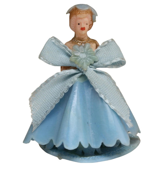 Bridesmaid - Blue Gown - 1.5" Tall - 1960 Vintage - IV3-3620