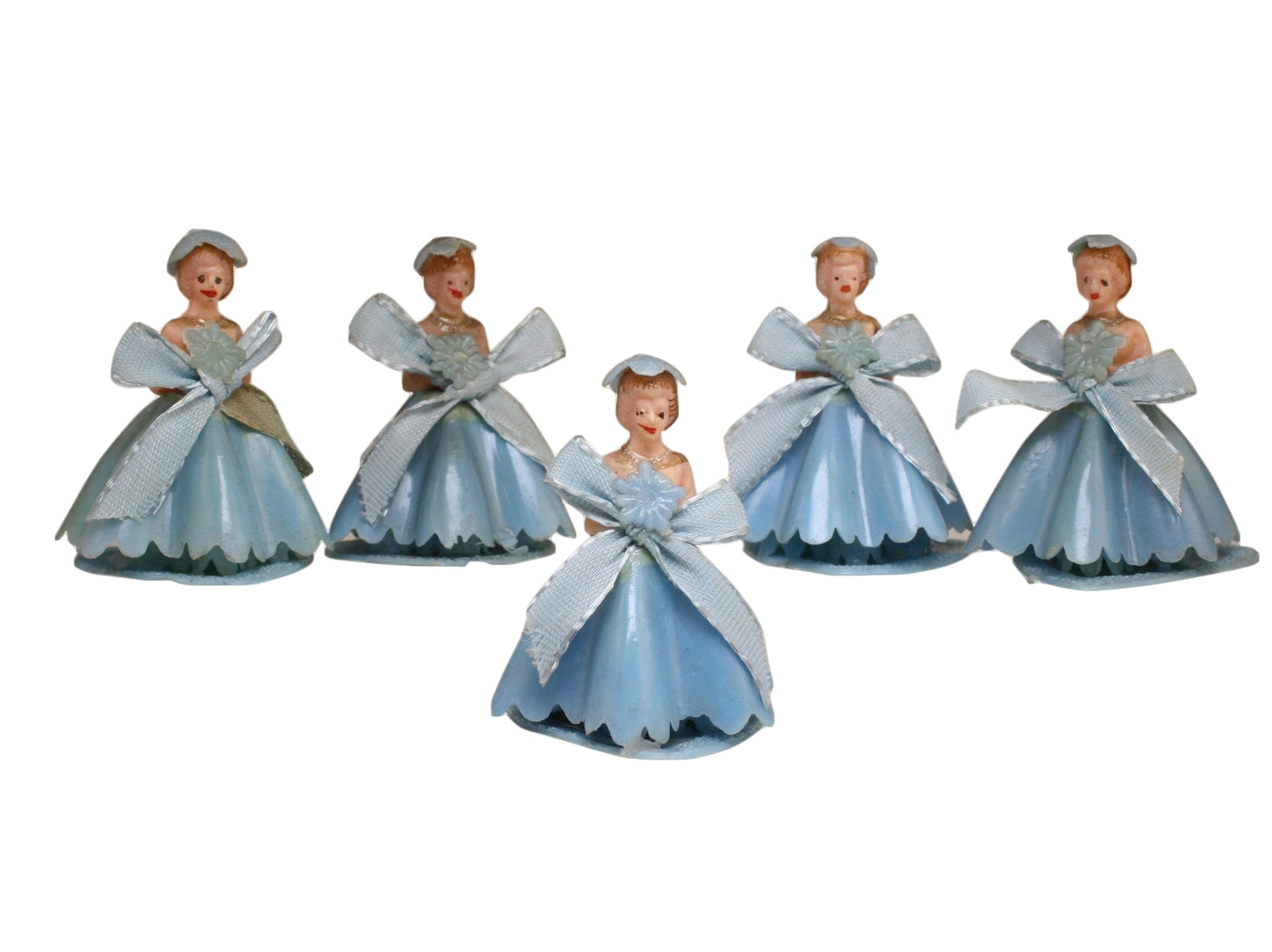 Bridesmaid - Blue Gown - 1.5" Tall - 1960 Vintage - IV3-3620