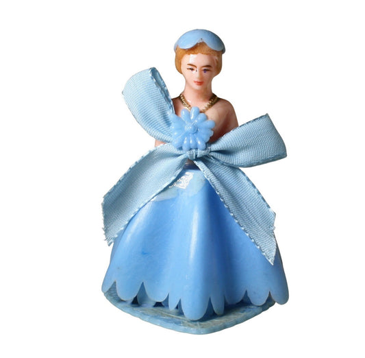 Bridesmaid - Blue Gown - 3" Tall - 1960 Vintage - IV3-3642