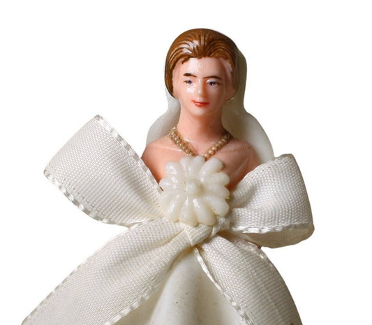 Bride - White Gown - 3" Tall - 1960 Vintage - IV3-3643
