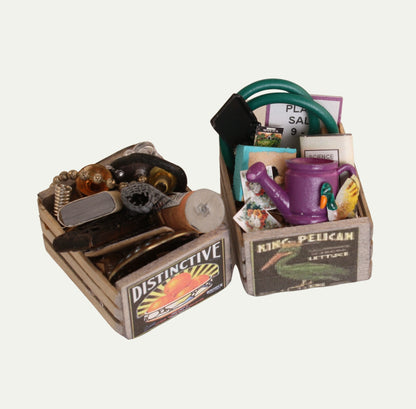 Junk Crates - Vintage Miniature for Railroad Dioramas - 101-0601
