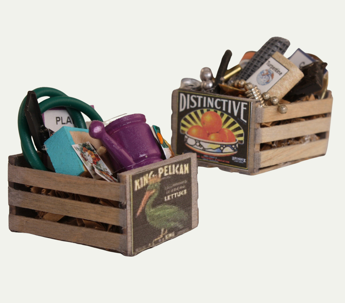 Junk Crates - Vintage Miniature for Railroad Dioramas - 101-0601