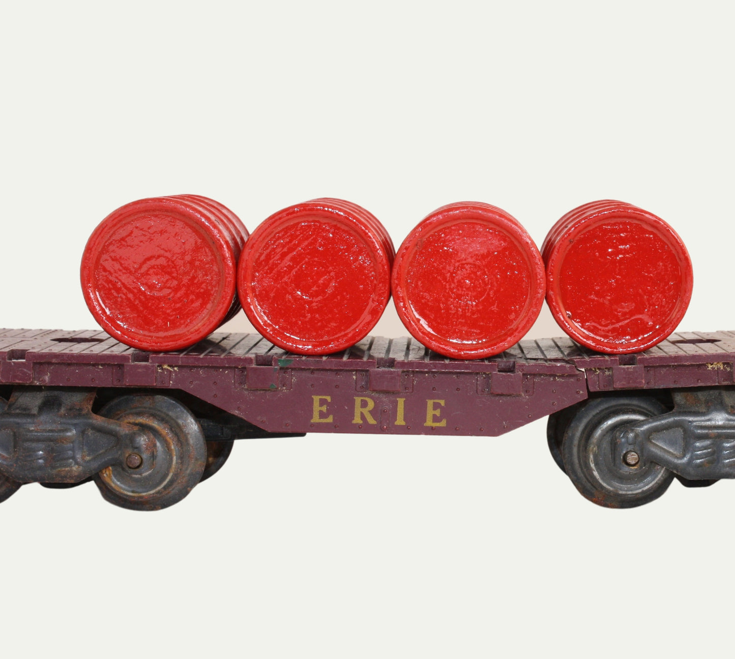 Industrial Barrels - Red - Set of 4 - 1:24 Scale - 101-0607
