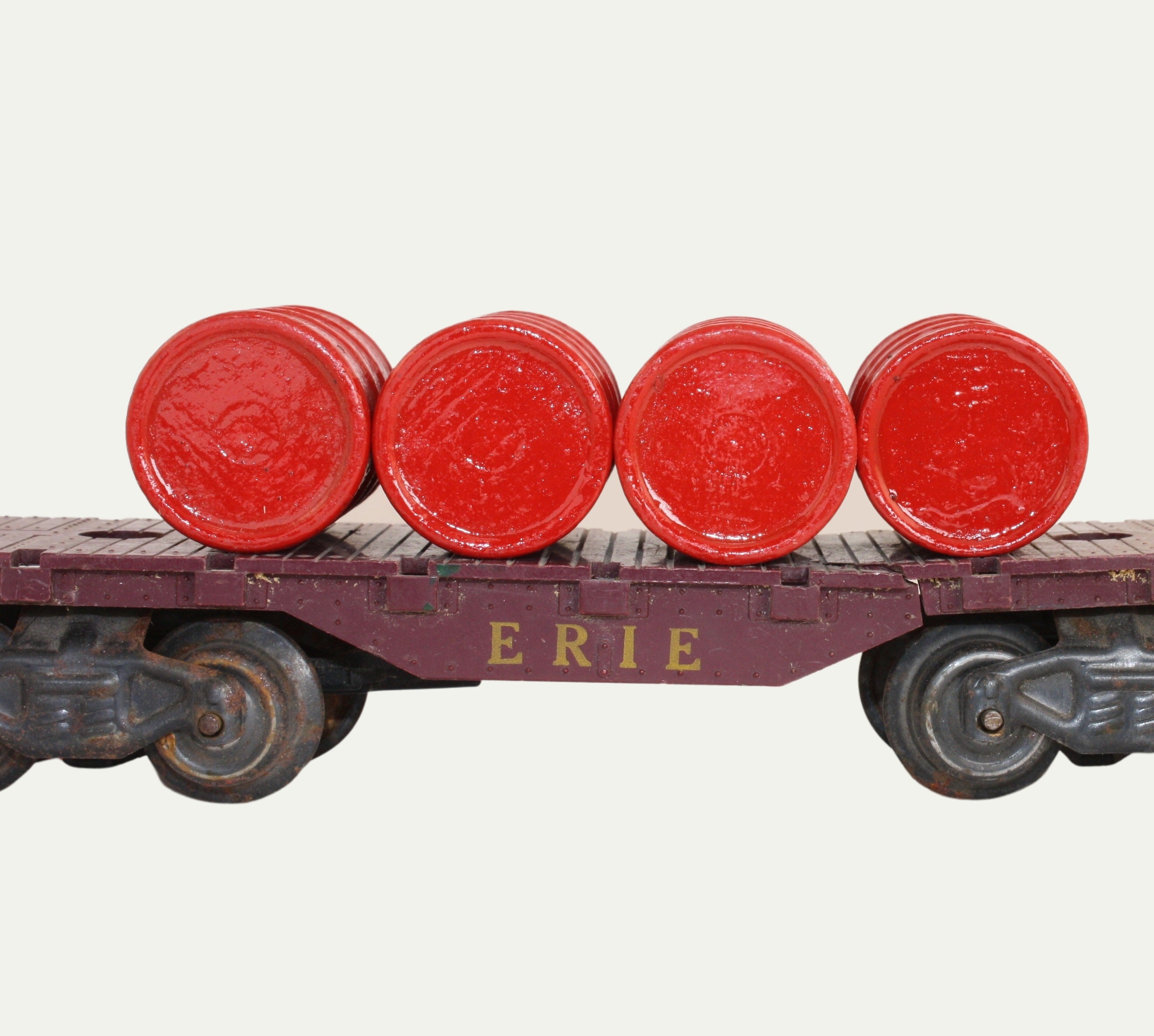 Industrial Barrels - Red - Set of 4 - 1:24 Scale - 101-0607