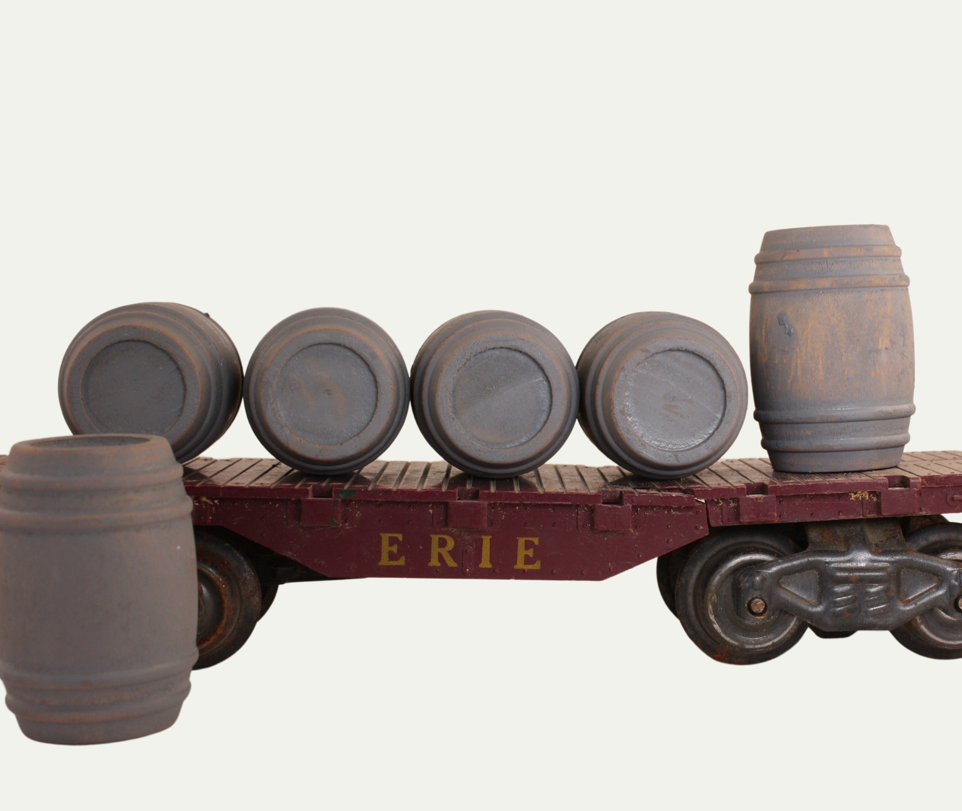 Industrial Barrels - Gray - Set of 6 - 1:24 Scale - 101-0608
