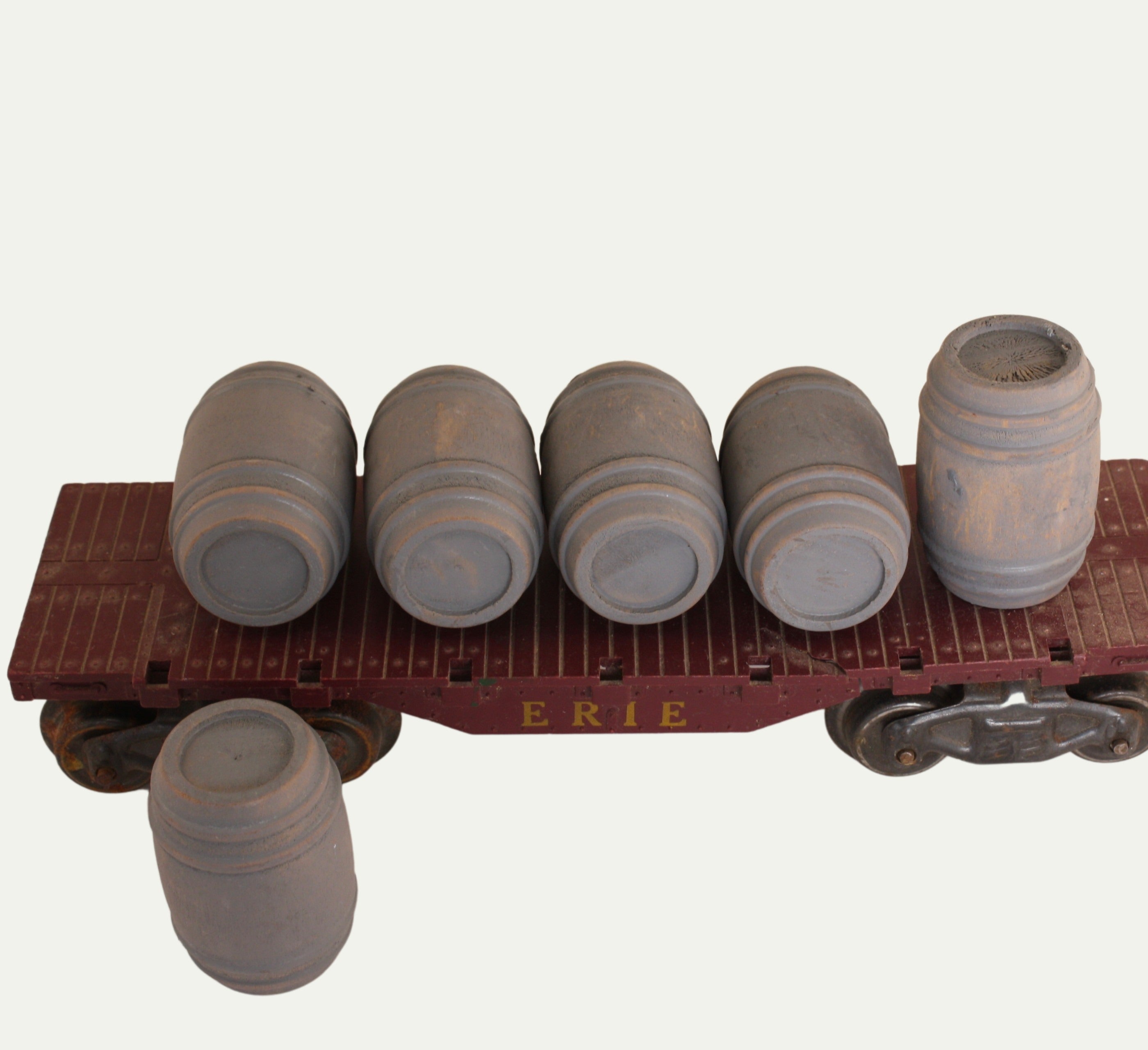 Industrial Barrels - Gray - Set of 6 - 1:24 Scale - 101-0608