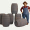 Industrial Barrels - Gray - Set of 6 - 1:24 Scale - 101-0608