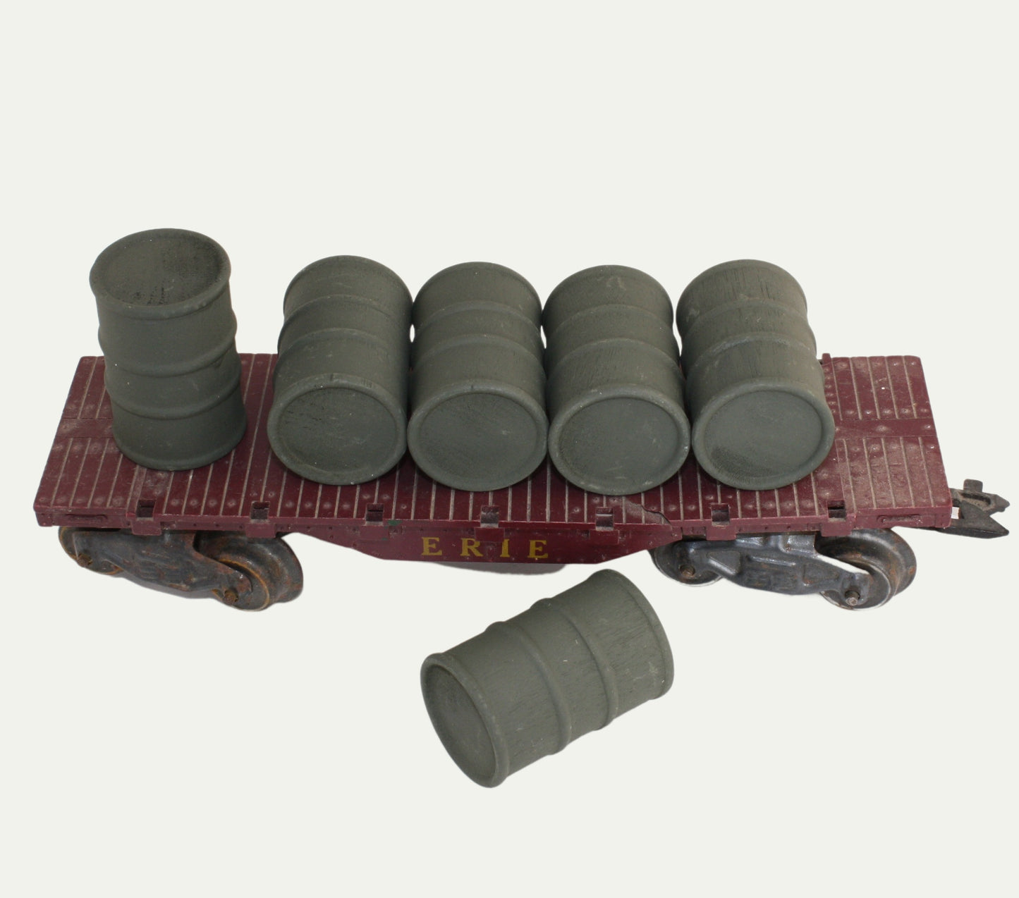 Barrels - Army Green  - Set of 6 - 1:24 Scale - 101-0612