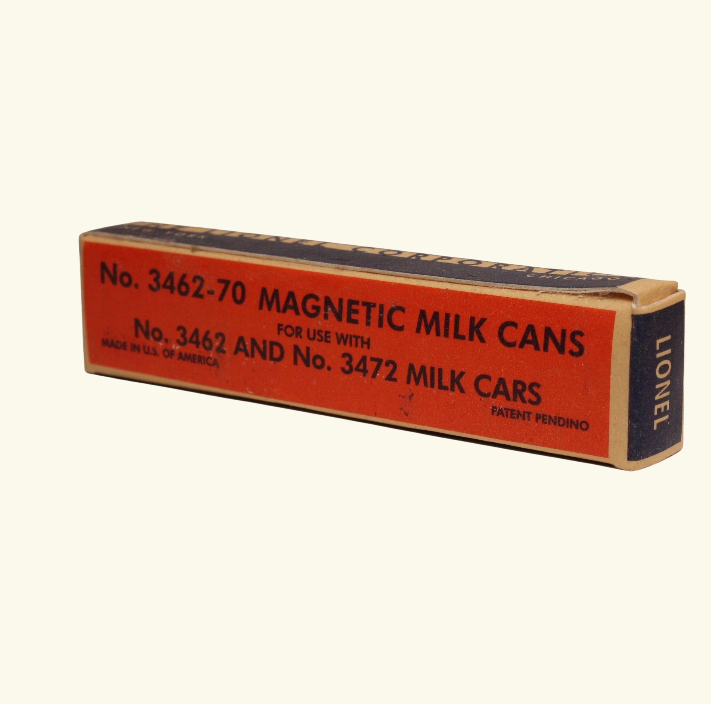 Lionel Milk Can Set - Non-magnetic, Reproduction Box - 101-0856