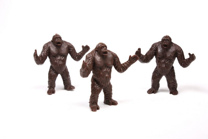 Gorilla - Bigfoot - Set of 6 - Dollhouse Minis - 201-281-4