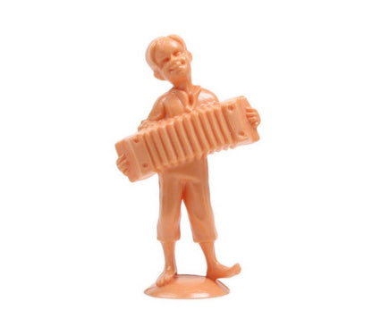 Dancing Accordion Boy - 1 3/4" Tall - Set of 3 - #203-3-086