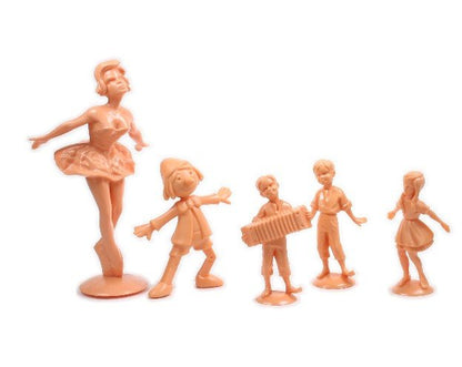 Dancing Accordion Boy - 1 3/4" Tall - Set of 3 - #203-3-086