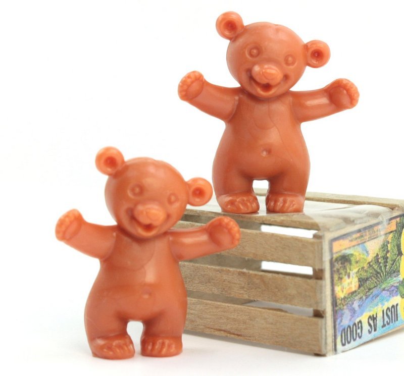 Teddy Bears - Large - Set of 8 - Dollhouse Minis - 203-3-159