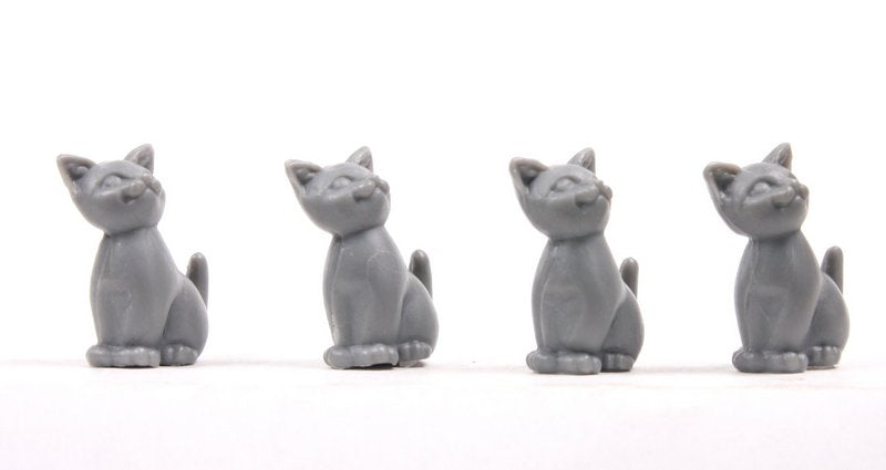 Cats - Sitting Kittens - Gray - Set of 6 - 203-3-212-GY