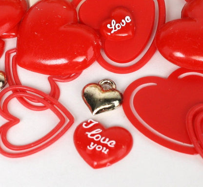 Heart & Roses -  28 piece set! Valentines Special! 203-3-214