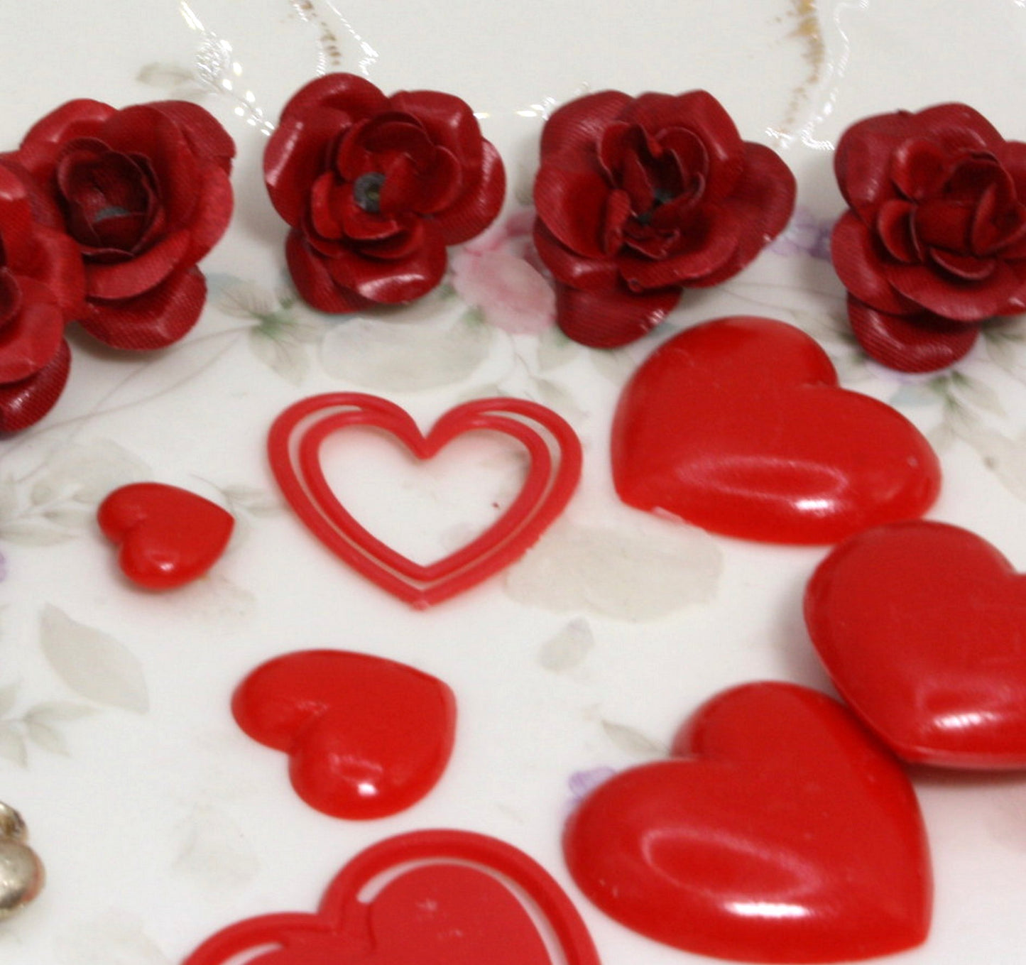 Heart & Roses -  28 piece set! Valentines Special! 203-3-214