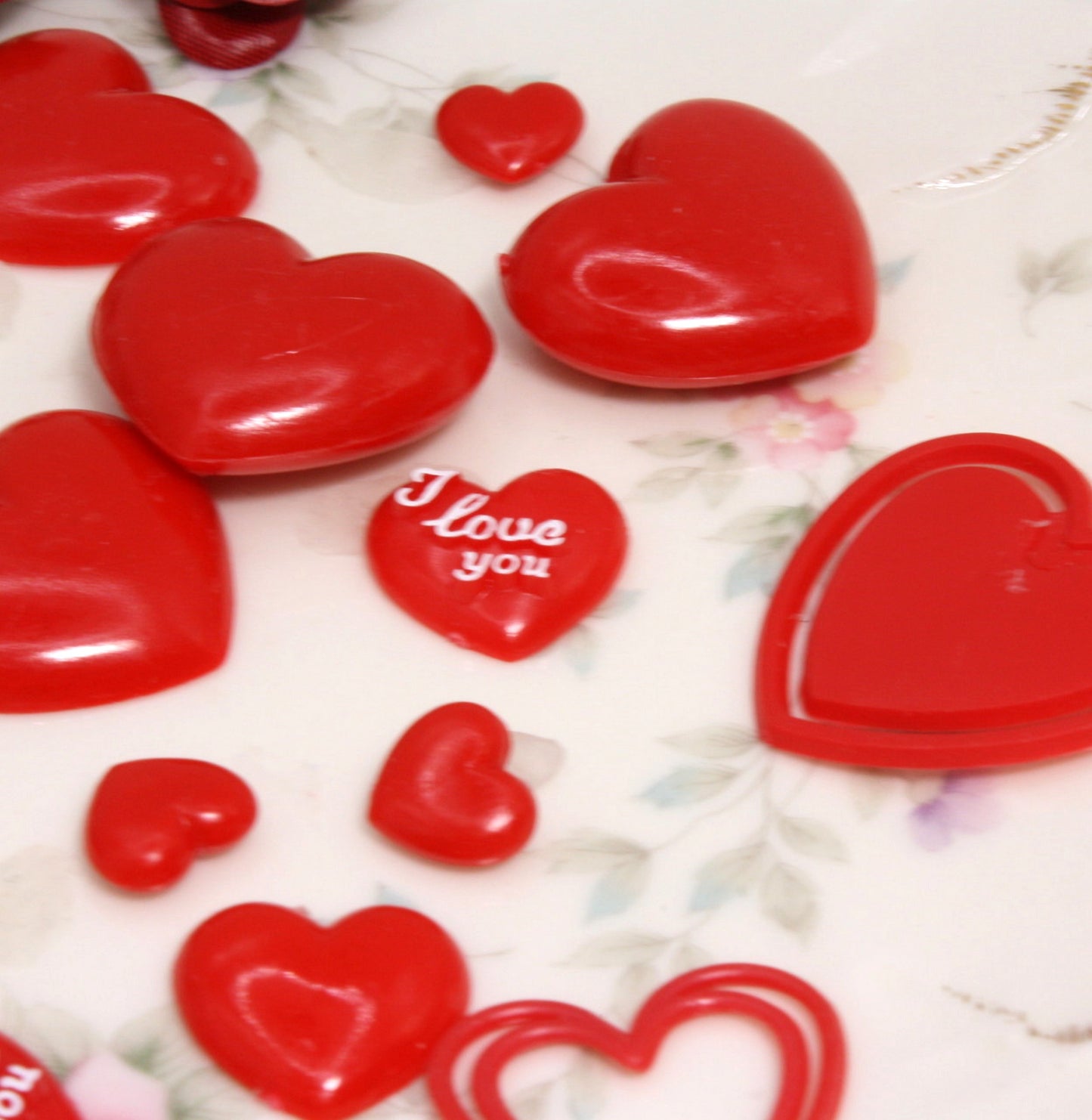 Heart & Roses -  28 piece set! Valentines Special! 203-3-214