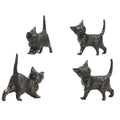 Cats - Running Kittens - Black - Set of 6 - 203-3-50B