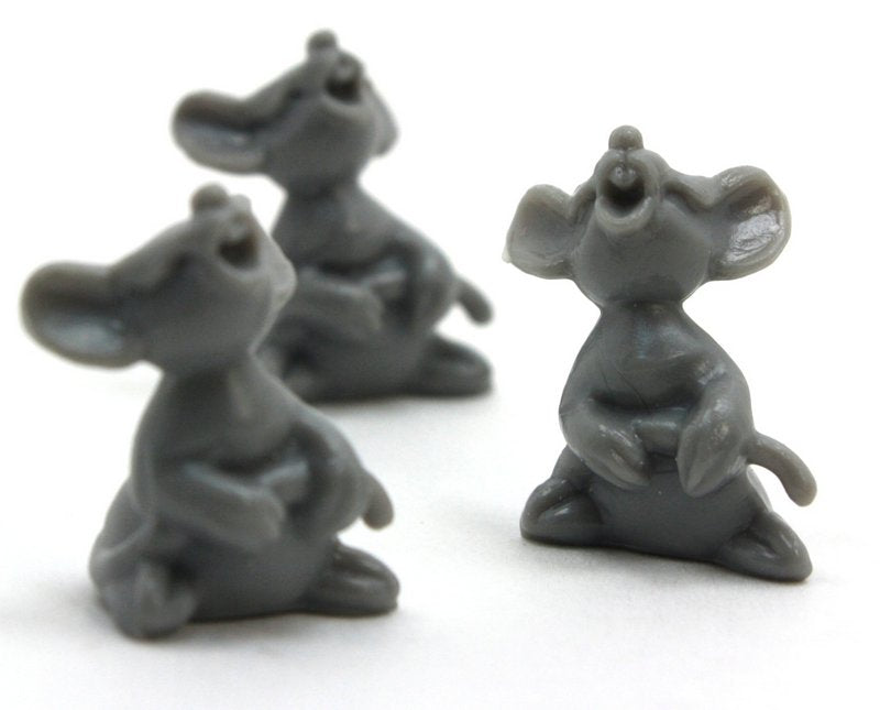 Singing Mice - Gray- Set of 8 - 203-9-128G