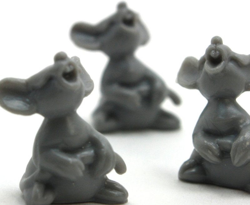 Singing Mice - Gray- Set of 8 - 203-9-128G