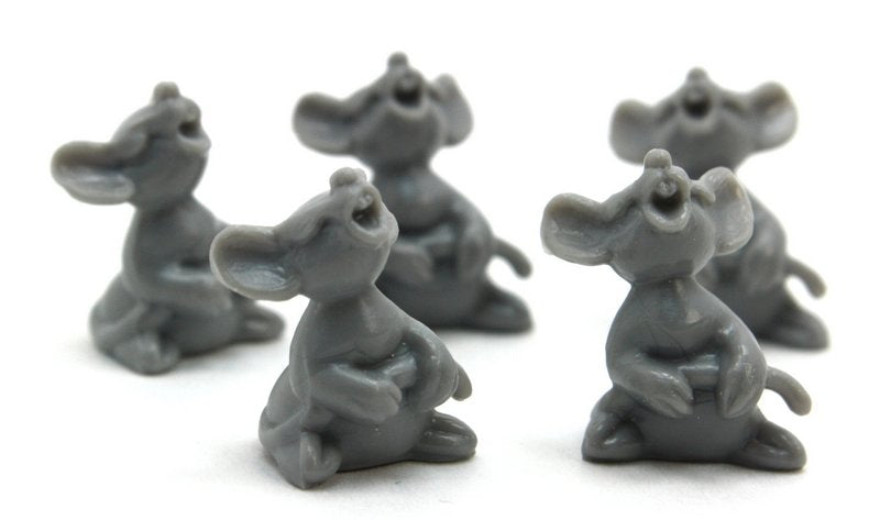 Singing Mice - Gray- Set of 8 - 203-9-128G
