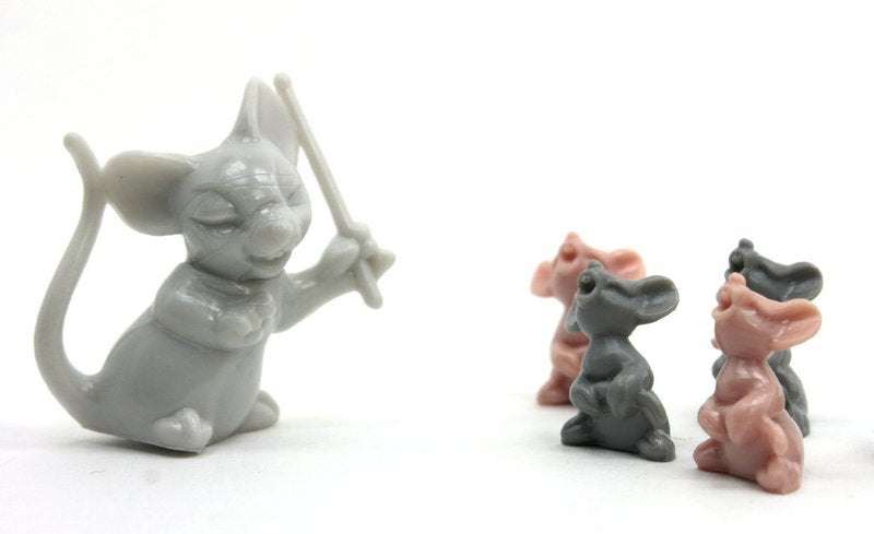 Singing Mice - Gray- Set of 8 - 203-9-128G