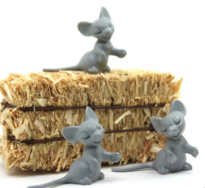 Gray Mouse - Large - Set of 6 - 203-3-130