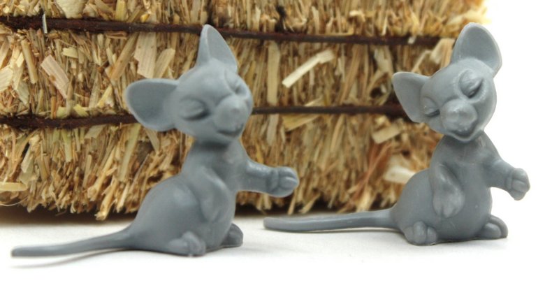 Gray Mouse - Large - Set of 6 - 203-3-130