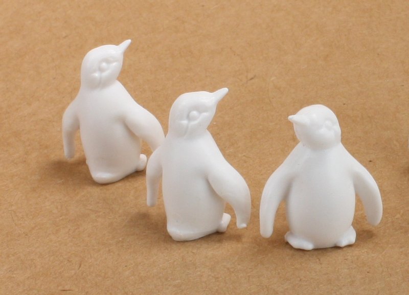 Penguins - White - 1" - Set of 8 - 203-9-145