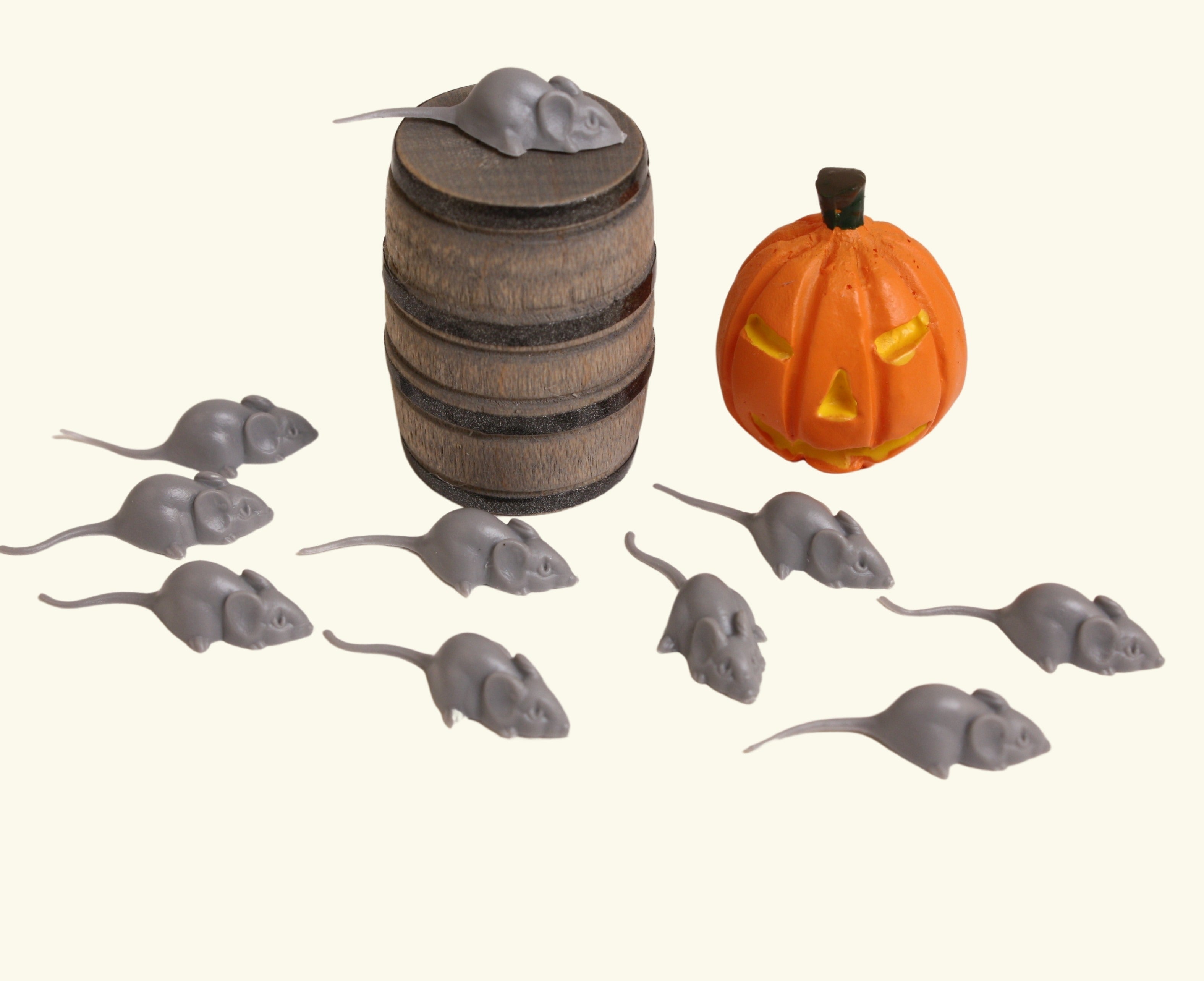 Mouse - Gray Micro Mice! - Tiny 3/4" Long - Set of 6 - 203-9-182