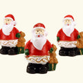 Santa - 1.25" With Bear - Set of 3 - Holiday Minis - 204-0079