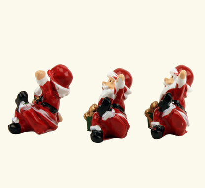Santa - 1" Dancing - Set of 3 - Holiday Minis - 204-2384