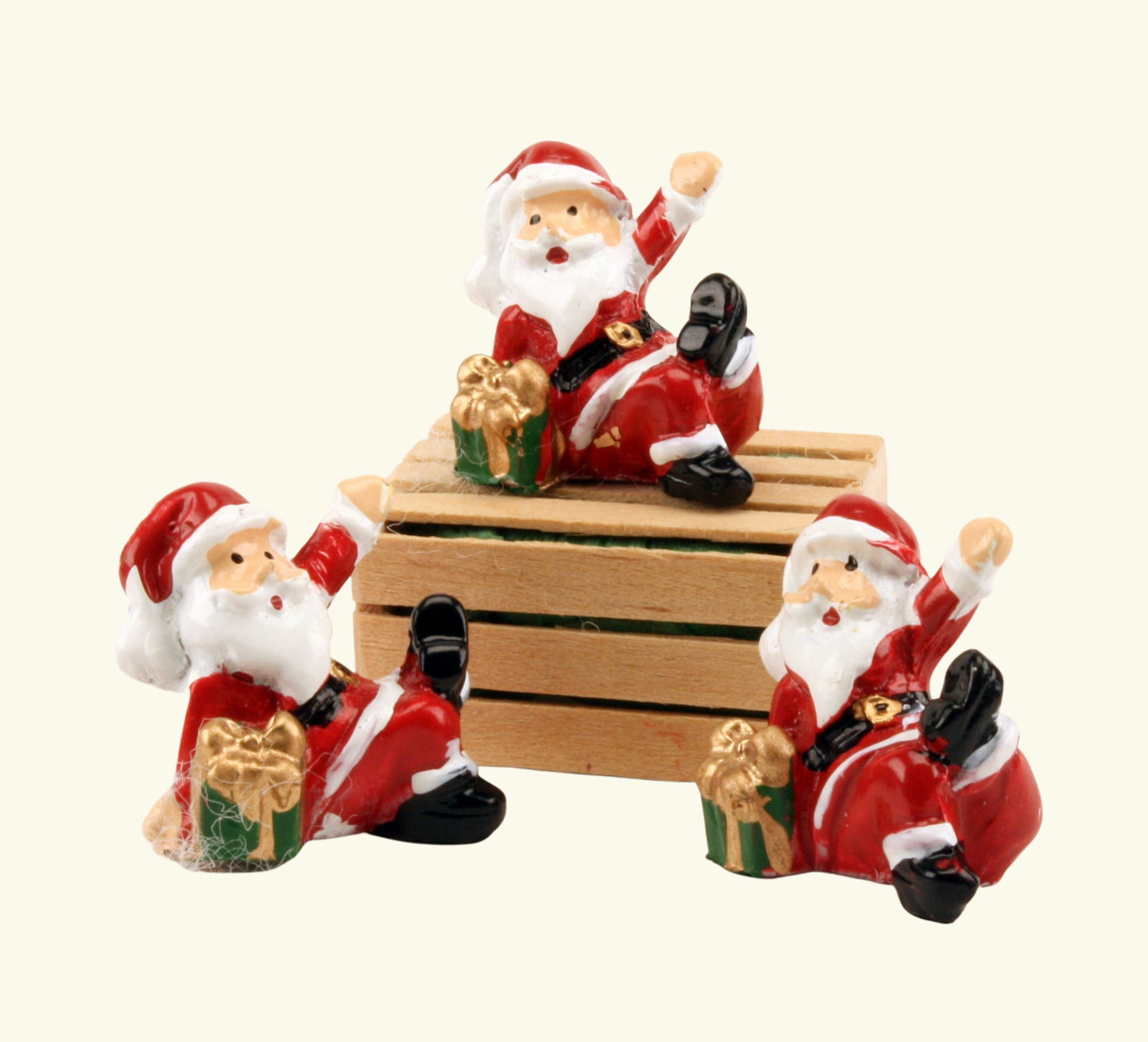 Santa - 1" Dancing - Set of 3 - Holiday Minis - 204-2384