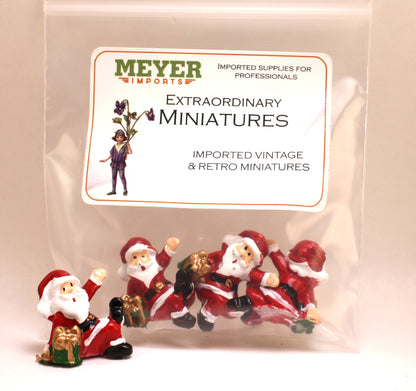 Santa - 1" Dancing - Set of 3 - Holiday Minis - 204-2384