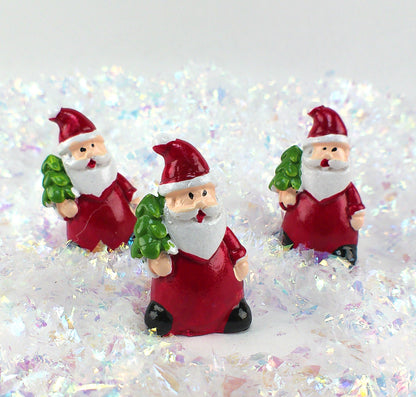 Santa - 1.5" Holding Tree - Set of 3  - 204-2385