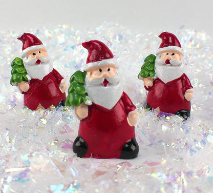 Santa - 1.5" Holding Tree - Set of 3  - 204-2385