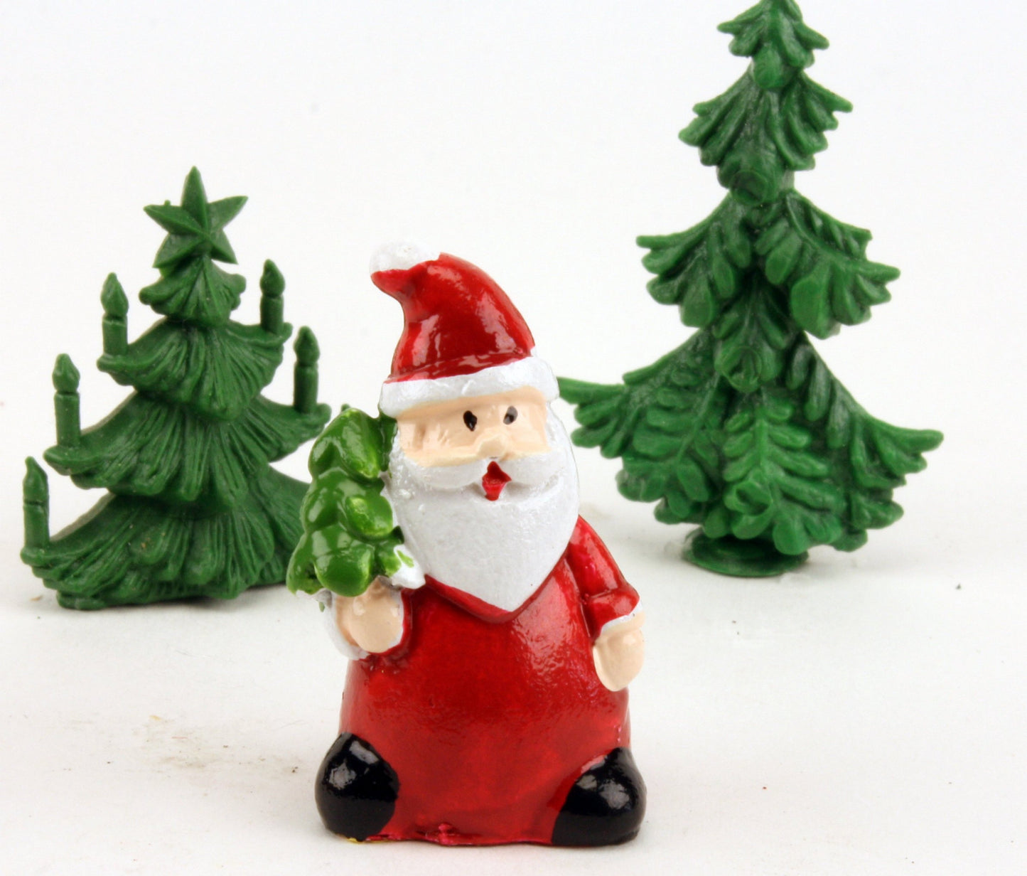 Santa - 1.5" Holding Tree - Set of 3  - 204-2385