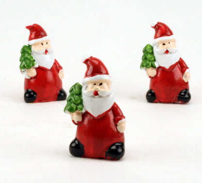 Santa - 1.5" Holding Tree - Set of 3  - 204-2385