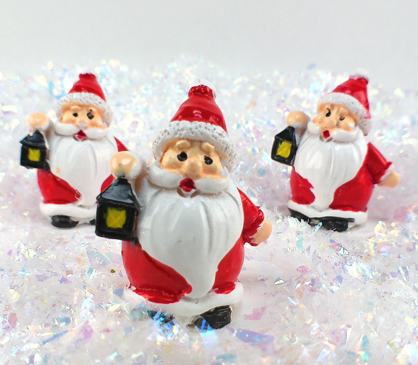 Santa - 1.25" Old Style - Set of 3 - Holiday Minis - 204-2581