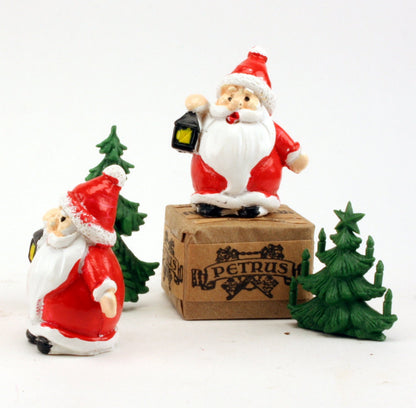 Santa - 1.25" Old Style - Set of 3 - Holiday Minis - 204-2581
